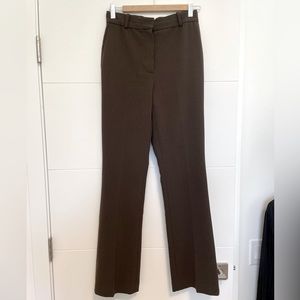 Babaton publish pant in suiting fabric brown 6